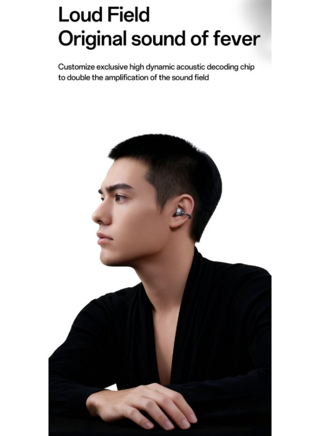 مُوطْمُوك  M156 سماعات أذن مفتوحة، صوت مكاني مقاوم للتسرب بالكامل، صوت HiFi مع تعزيز القاعدة، لاسلكي 6.0، مريح للارتداء طوال اليوم باللون الأسود - Image 5